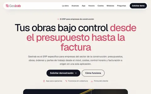 Página de inicio de Gestrab