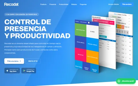 Página de inicio de Recodat